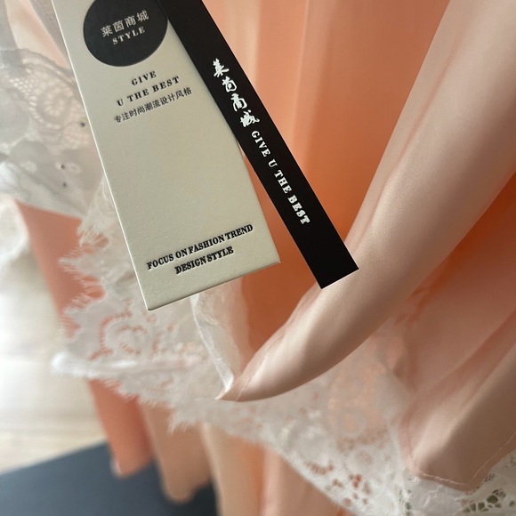 Sexy night skirt pajamas 2 sets pink size:S can fix M too - Picture 12 of 12